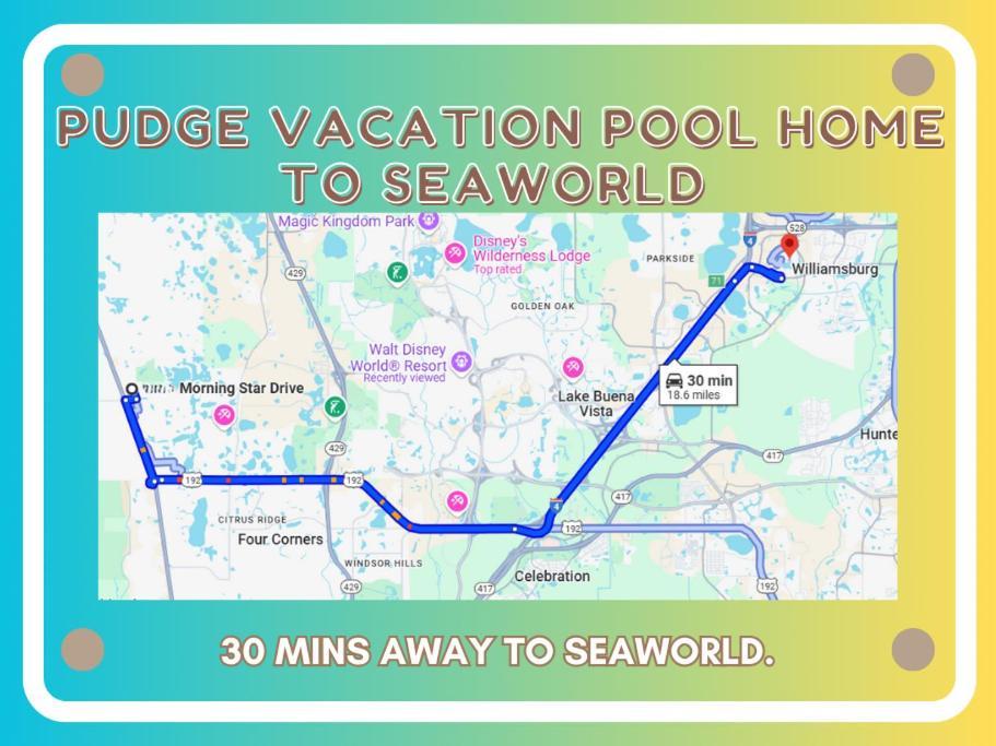 Pudge Vacation Poolspa Home Near Disney Орландо Экстерьер фото