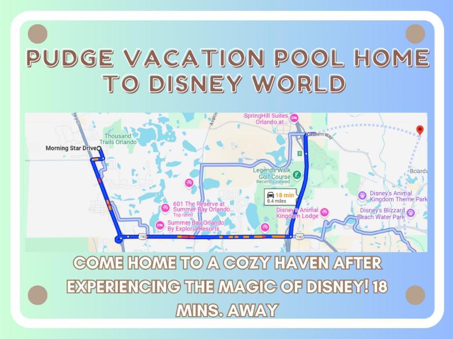 Pudge Vacation Poolspa Home Near Disney Орландо Экстерьер фото